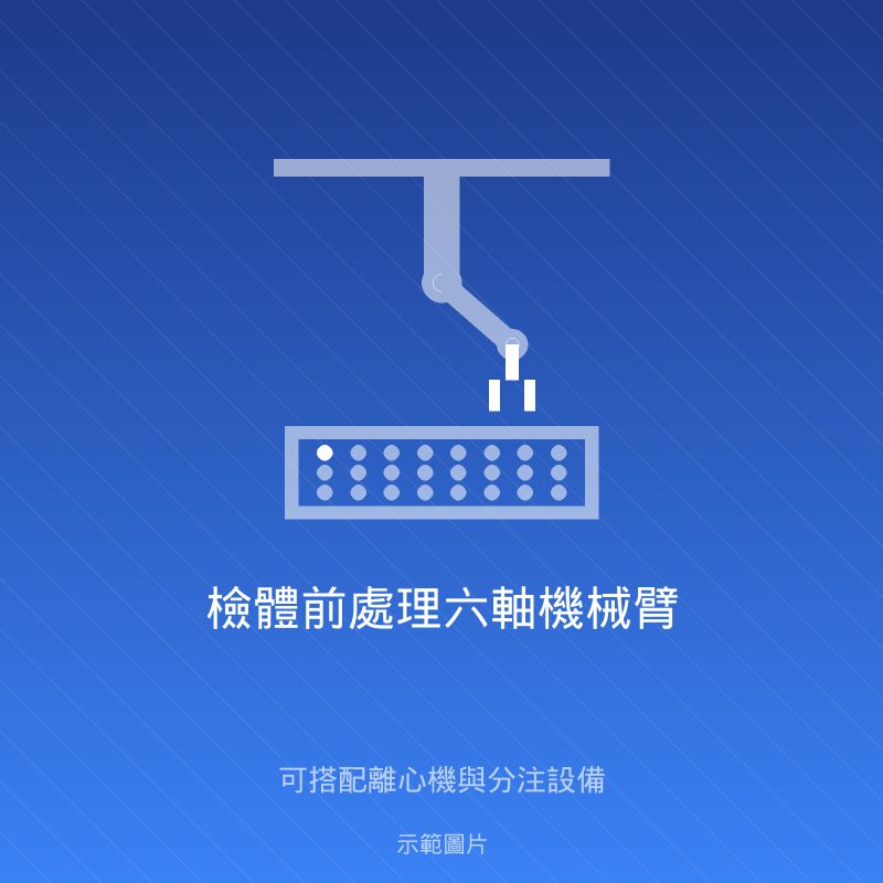 檢體前處理六軸機械臂