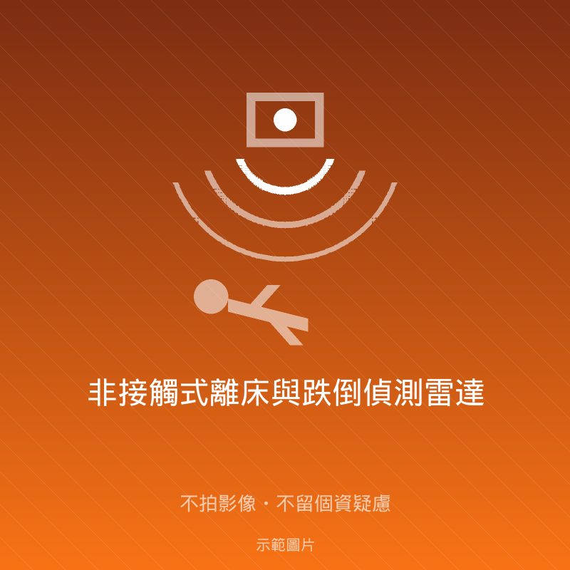 非接觸式離床與跌倒偵測雷達